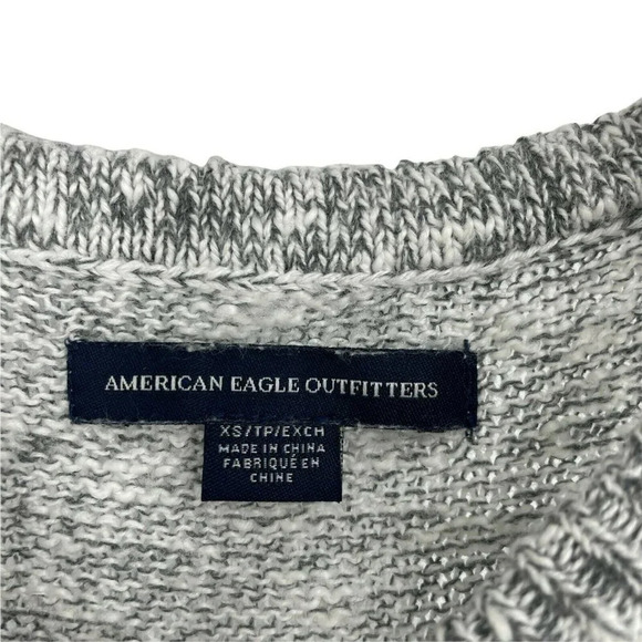 American Eagle Outfitters Tank Top Womens XS Gray Heather Knit Halter Crisscross - Picture 4 of 8